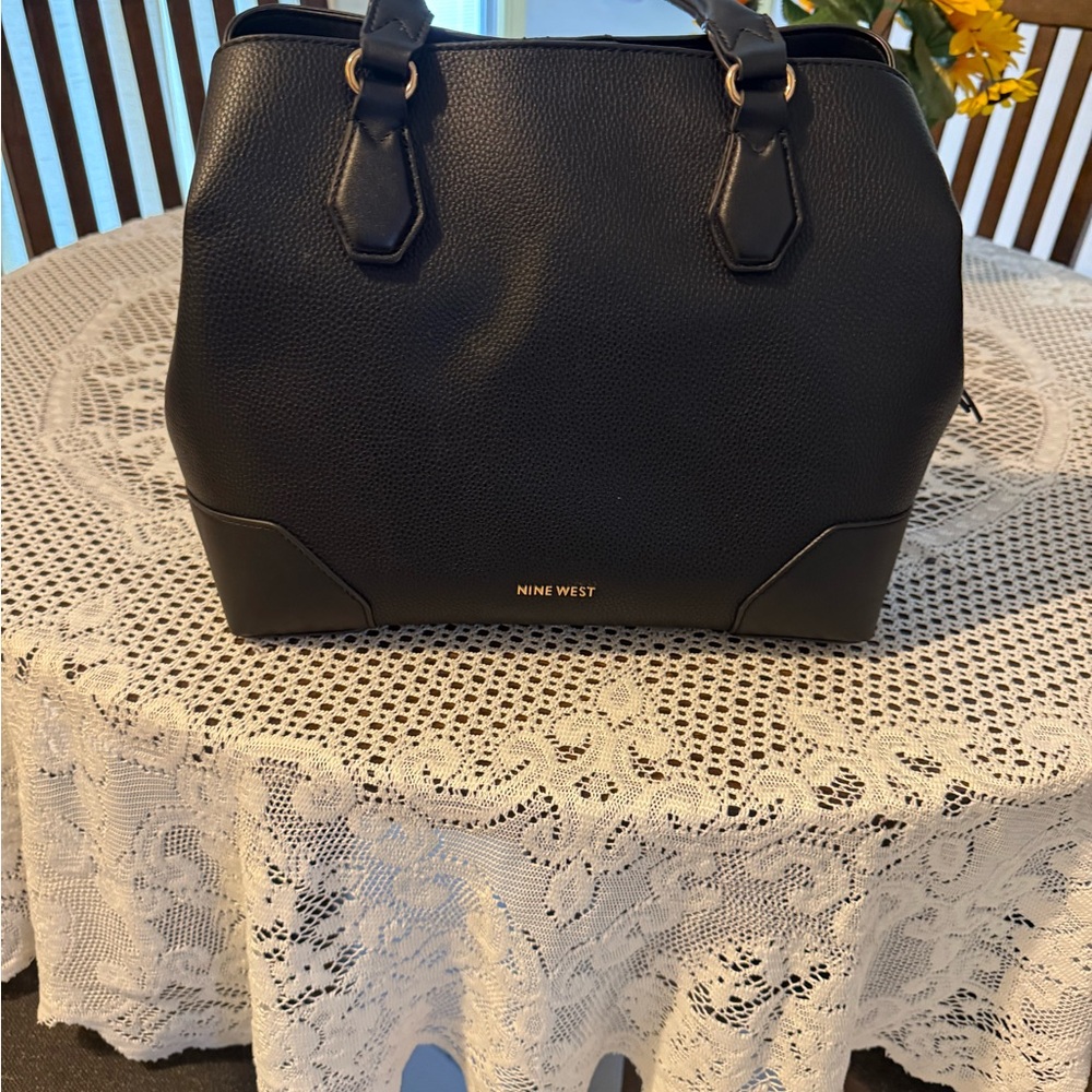 Nine West Black Satchel Bag